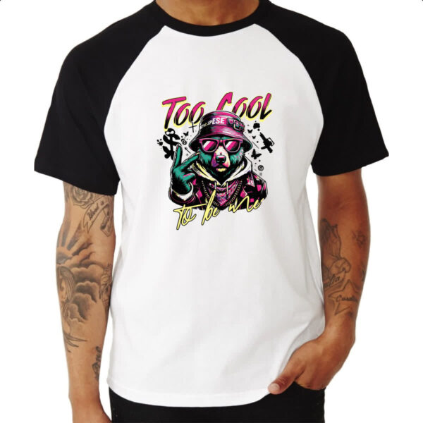 Camiseta Raglan Urso Too Cool - Imagem 3
