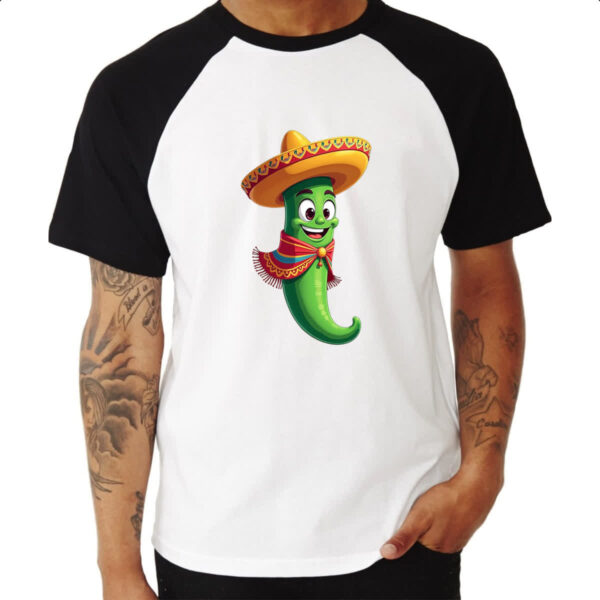 Camiseta Raglan Pimenta mexicana - Imagem 3