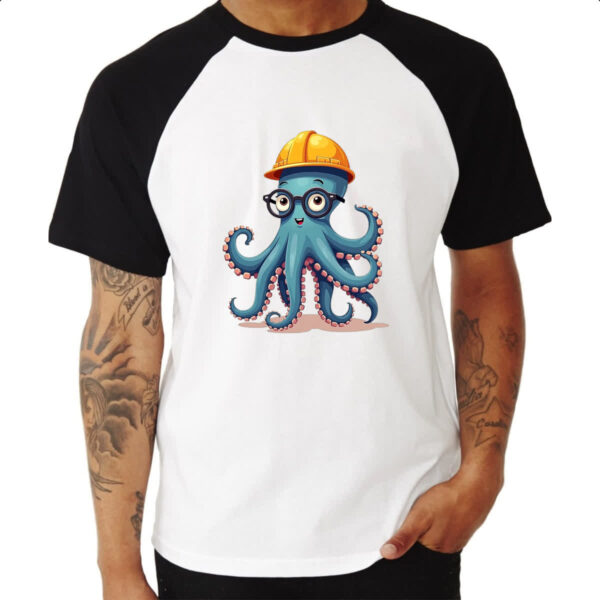 Camiseta Raglan Polvo operario - Imagem 3