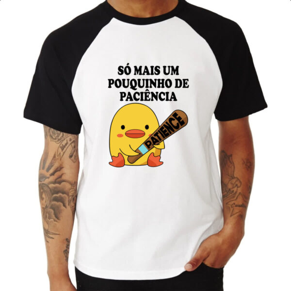Camiseta Raglan Psicopato paciencia - Imagem 3