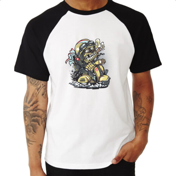 Camiseta Raglan Zombie 66 - Imagem 3