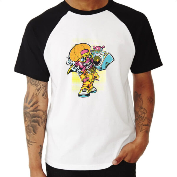 Camiseta Raglan Zombie sound - Imagem 3