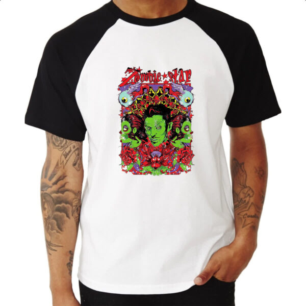 Camiseta Raglan Zombie star 1 - Imagem 3
