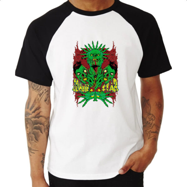 Camiseta Raglan Zombie star 2 - Imagem 3