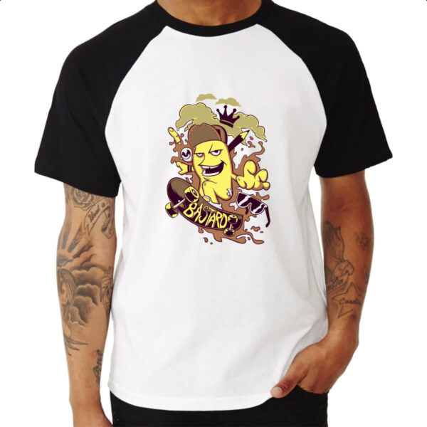 Camiseta Raglan Bastard skate - Imagem 3