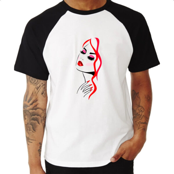 Camiseta Raglan Beautiful Girl 4 - Imagem 3