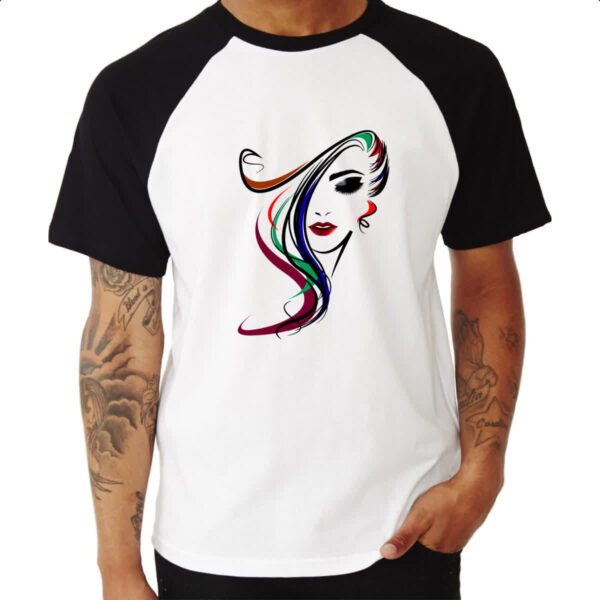 Camiseta Raglan Beautiful Girl 5 - Imagem 3