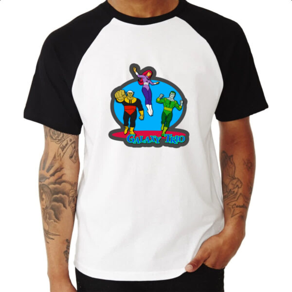 Camiseta Raglan Nostalgia Galaxy Trio - Imagem 3