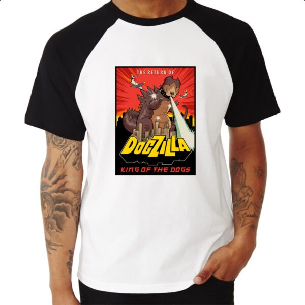 Camiseta Raglan Dogzilla - Imagem 3