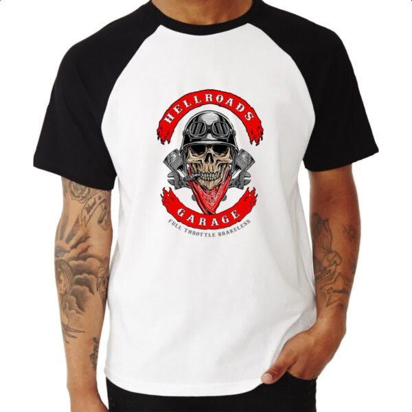 Camiseta Raglan Hellroads Garage - Imagem 3