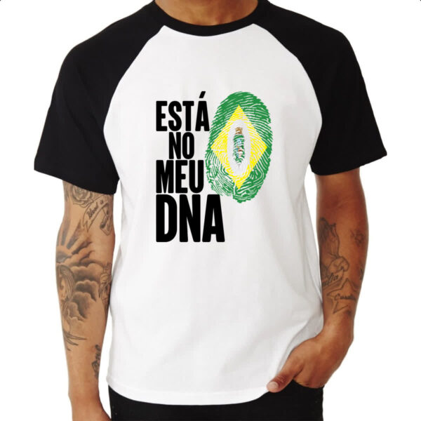 Camiseta Raglan Esta no meu DNA Ceara - Imagem 3