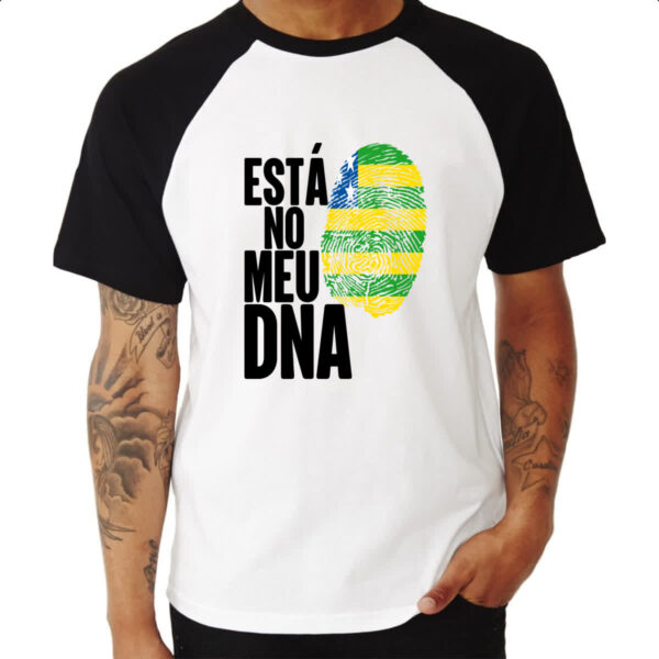 Camiseta Raglan Esta no meu DNA Goias - Imagem 3