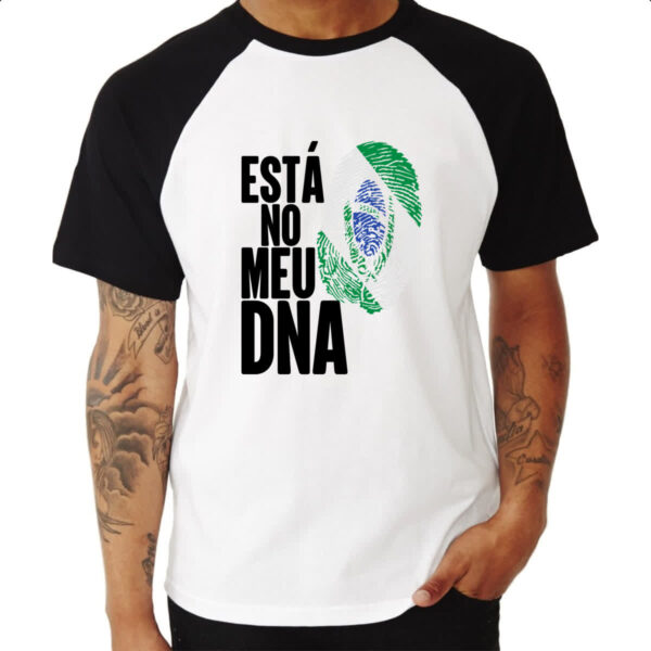 Camiseta Raglan Esta no meu DNA Parana - Imagem 3