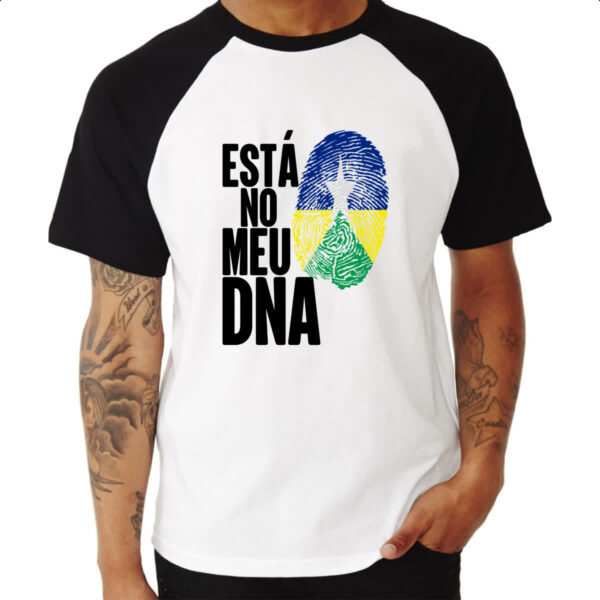 Camiseta Raglan Esta no meu DNA Rondonia - Imagem 3