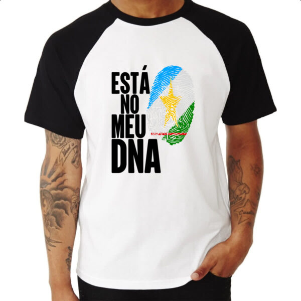 Camiseta Raglan Esta no meu DNA Roraima - Imagem 3