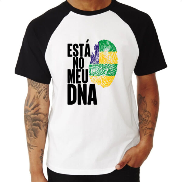 Camiseta Raglan Esta no meu DNA Sergipe - Imagem 3