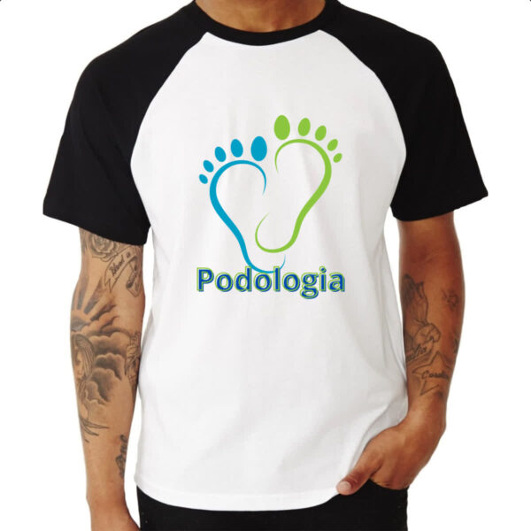 Camiseta Raglan Podologia - Imagem 3