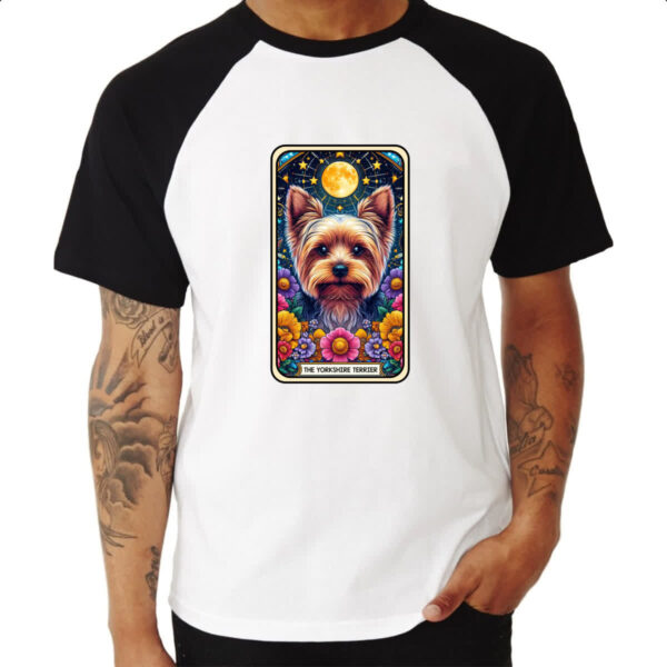 Camiseta Raglan Taro cachorro Yorkshire Terrier - Imagem 3