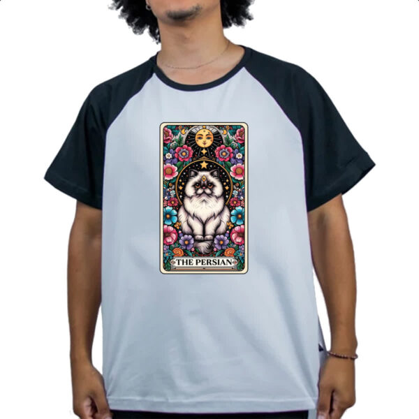 Camiseta Raglan Taro gato Persa - Imagem 4