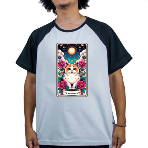 Camiseta Raglan Taro gato Van Turco - Imagem 4
