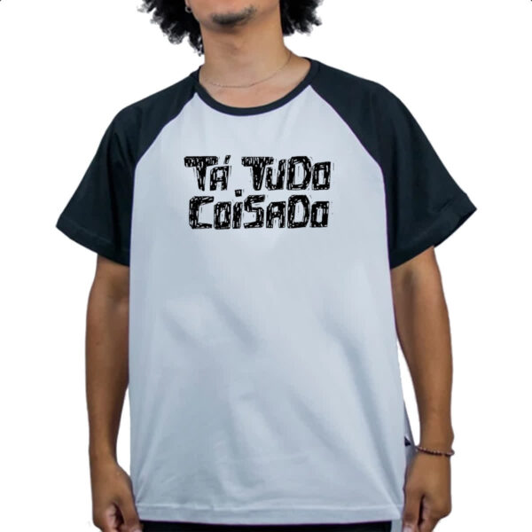Camiseta Raglan Ta tudo coisado - Imagem 4