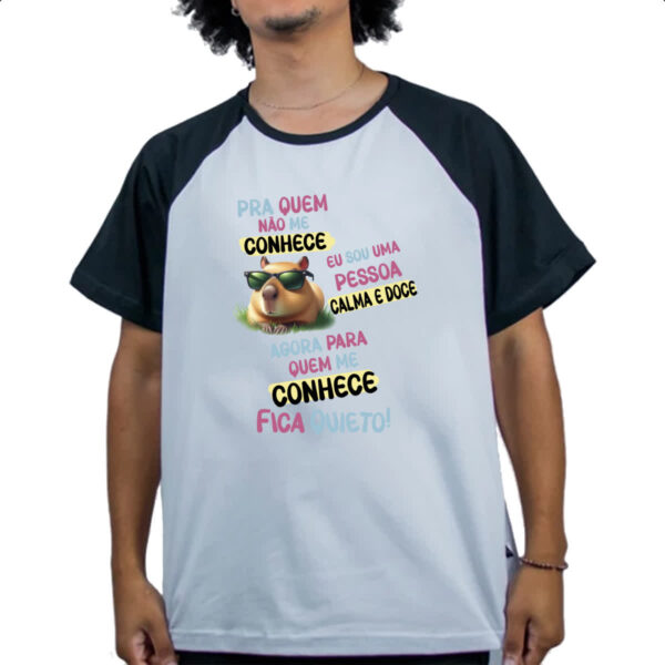 Camiseta Raglan Capivara me conhece - Imagem 4