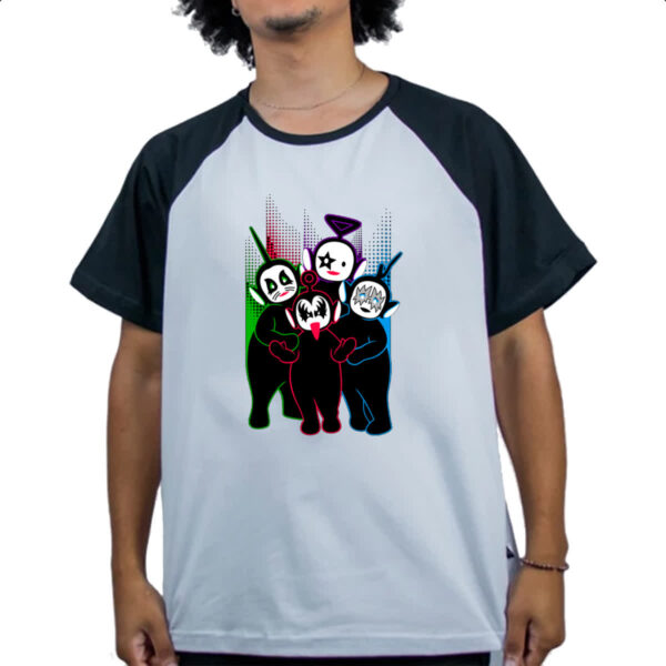 Camiseta Raglan Teletubbies Kiss - Imagem 4