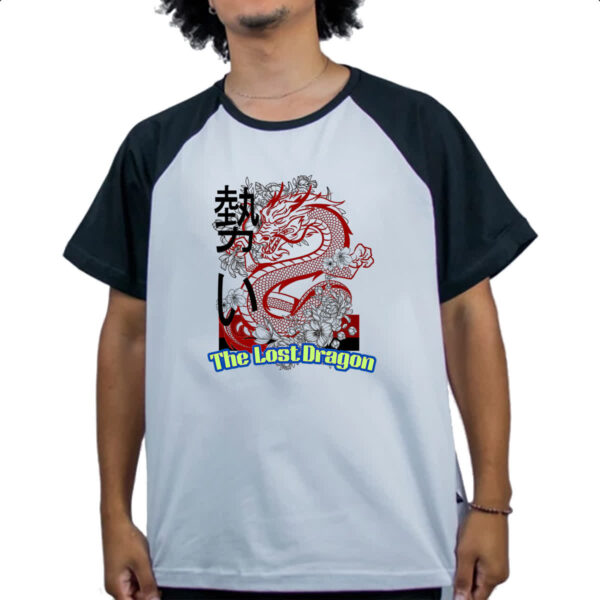 Camiseta Raglan The Lost Dragon - Imagem 4