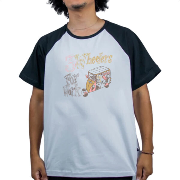 Camiseta Raglan 3 Wheelers for work - Imagem 4