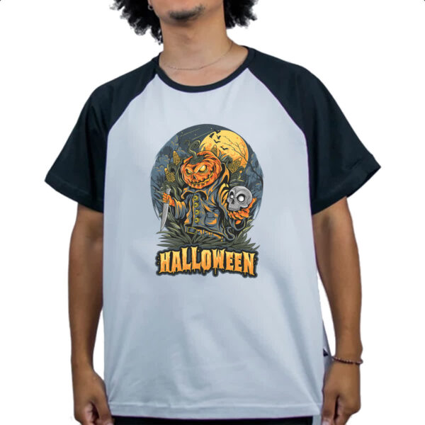Camiseta Raglan Halloween JackPot Milharal Faca - Imagem 4