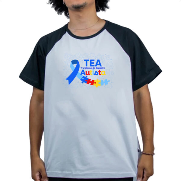 Camiseta Raglan Autismo TEA Transtorno Espectro - Imagem 4