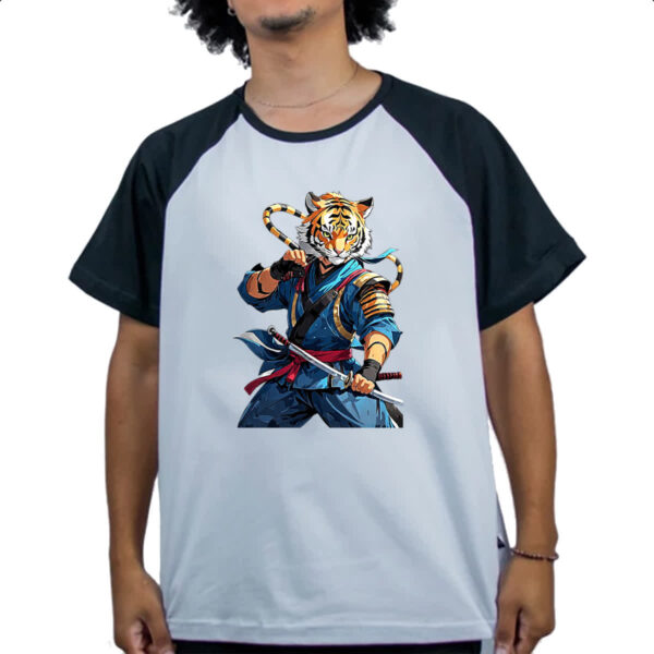 Camiseta Raglan Tigre Ninja - Imagem 4
