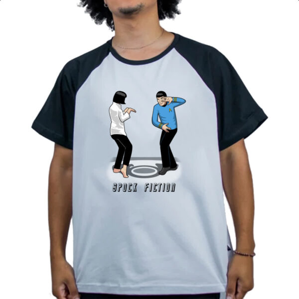 Camiseta Raglan Spock Fiction - Imagem 4