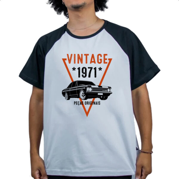 Camiseta Raglan Vintage Pecas Originais 1971 - Imagem 4