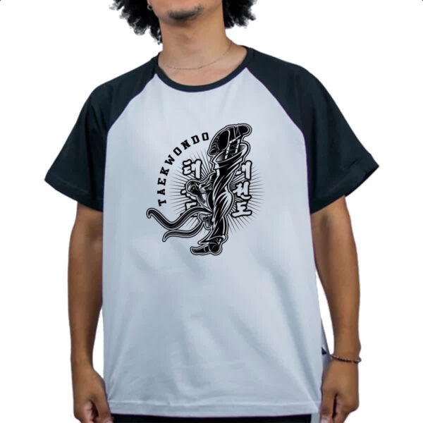 Camiseta Raglan Taekwondo Kick - Imagem 4