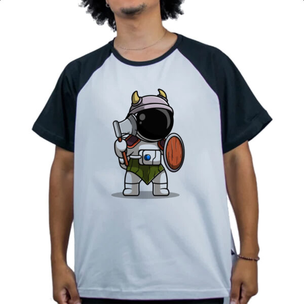 Camiseta Raglan Viking astronauta - Image 4