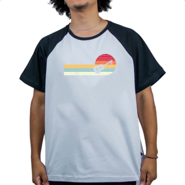 Camiseta Raglan Violao Espiral Sunset Art - Imagem 4