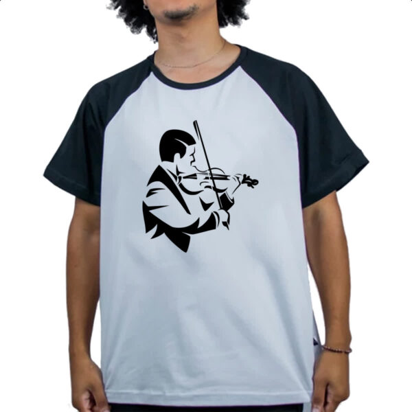 Camiseta Raglan Violinista - Imagem 4