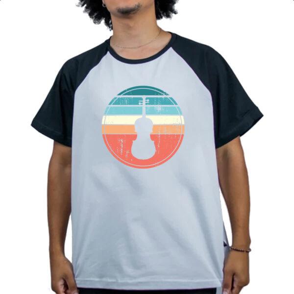 Camiseta Raglan Violino Sunset Art - Imagem 4