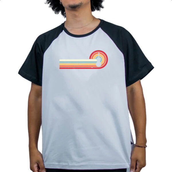 Camiseta Raglan Viollino Espiral Sunset Art - Imagem 4