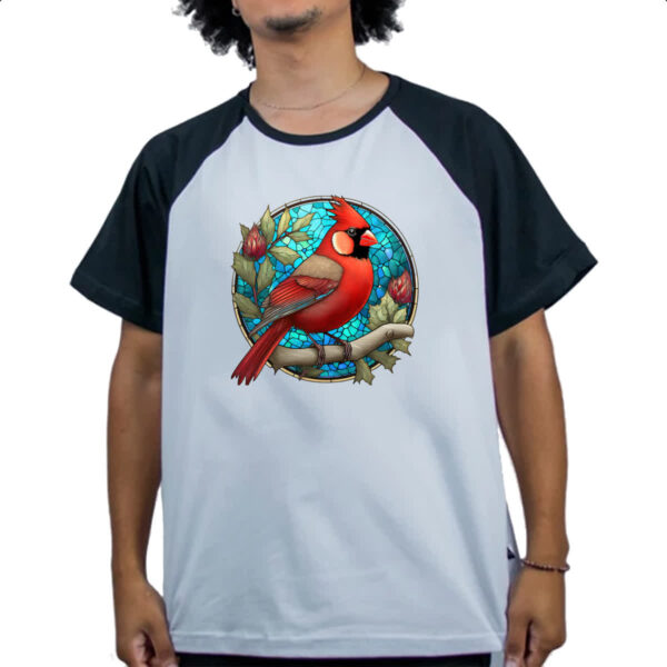 Camiseta Raglan Vitral cardeal - Imagem 4