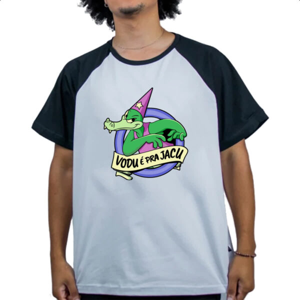 Camiseta Raglan Vodu e pra jacu - Imagem 4
