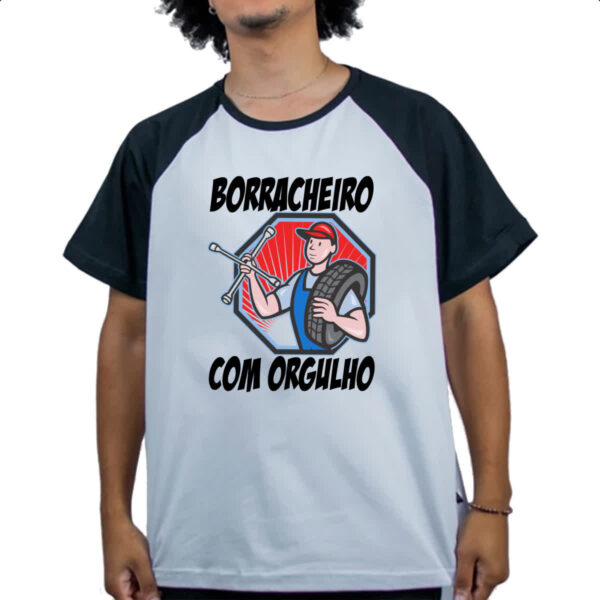 Camiseta Raglan Borracheiro com orgulho - Imagem 4