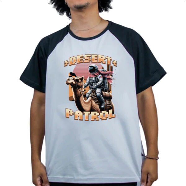 Camiseta Raglan Astronauta Desert Patrol - Imagem 4