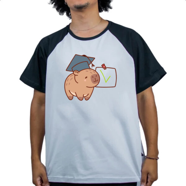 Camiseta Raglan Capivara Formando - Imagem 4