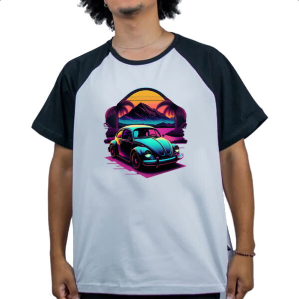 Camiseta Raglan Fusca Sunset Art - Imagem 4