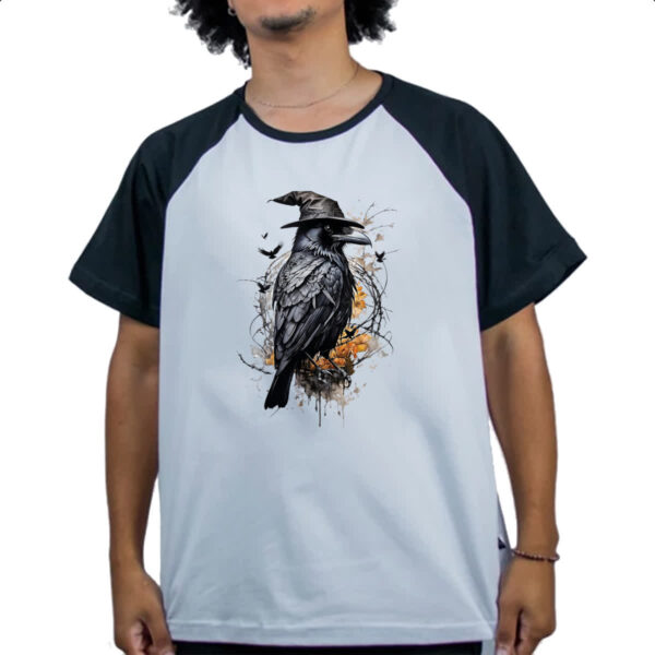 Camiseta Raglan Mago corvo - Imagem 4