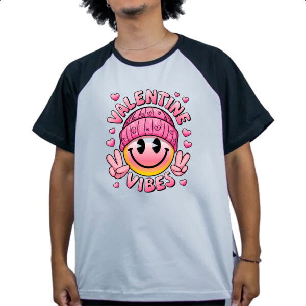 Camiseta Raglan Valentine vibes - Imagem 4