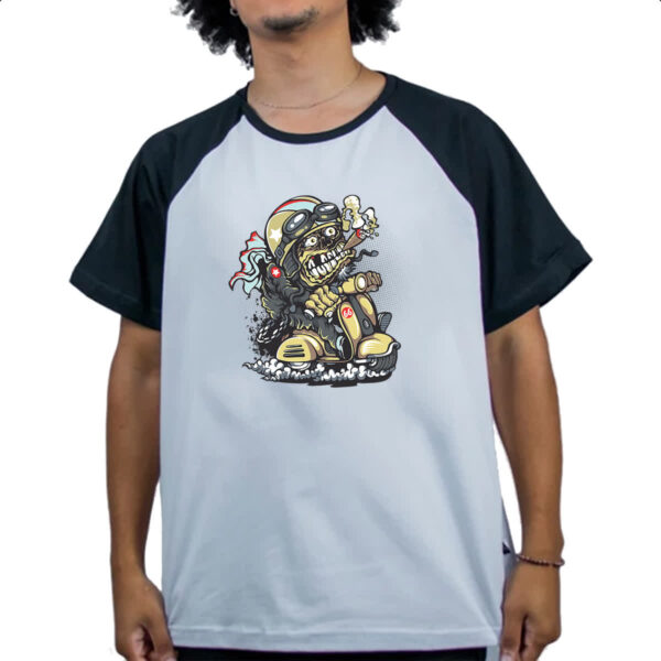 Camiseta Raglan Zombie 66 - Imagem 4