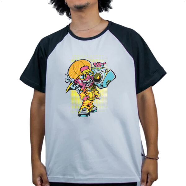 Camiseta Raglan Zombie sound - Imagem 4